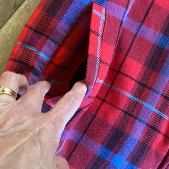 Urban Outfitters women’s plaid zip up Jacket Oversized Size Small - Picture 3 of 5